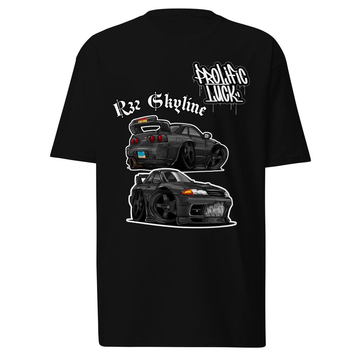 Prolific Luck R32 GTR Skyline premium heavyweight tee