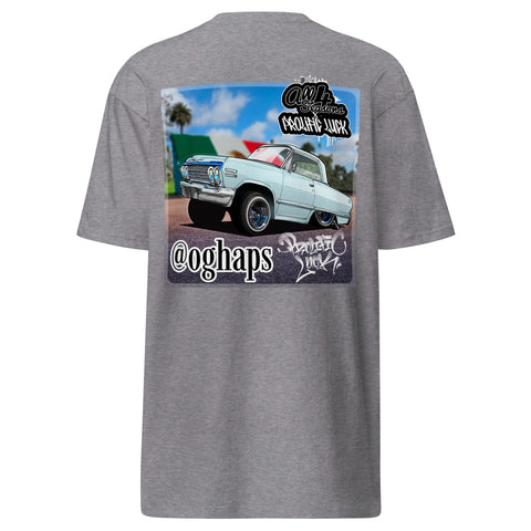 Prolific Luck Oghaps 63 Impala premium heavyweight tee (2 sides)