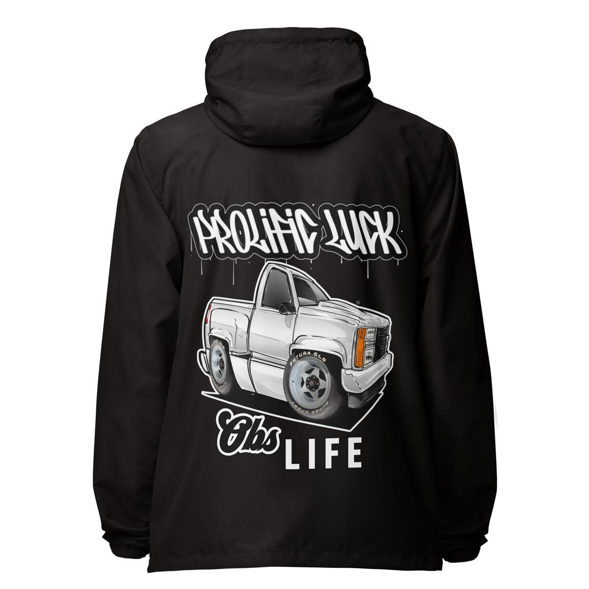 Prolific Luck Obs Life lightweight zip up windbreaker