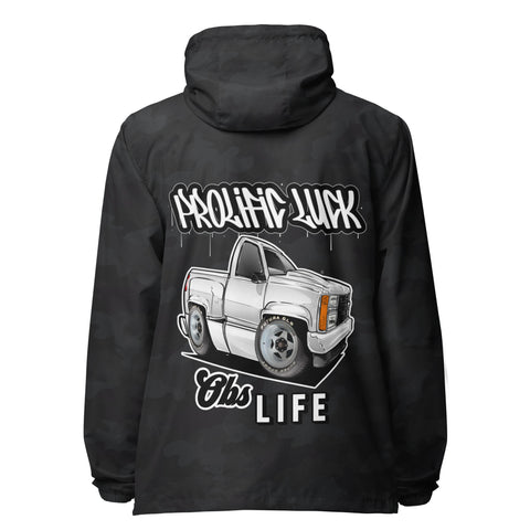 Prolific Luck Obs Life lightweight zip up windbreaker