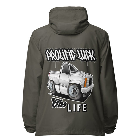 Prolific Luck Obs Life lightweight zip up windbreaker