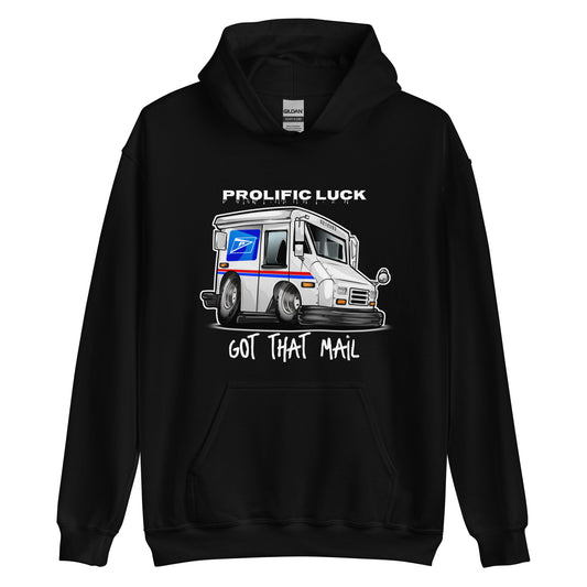 #9 Prolific Luck Mail Truck Hoodie