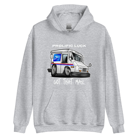 #9 Prolific Luck Mail Truck Hoodie